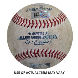 Athletics At Yankees 7-9-2015 Game Used Baseball (MLB Auth)