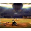 Image 1 : Hank Aaron Signed Color 715 SI Horizontal 16X20 Photo W/ "HOF 82" Insc