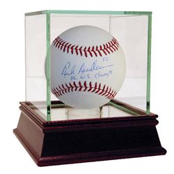 Rick Anderson Signed MLB Baseball W/ "86 WS Champs" Insc