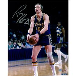 Rick Barry Signed Golden State Warriors Free Throw 8X10 Photo