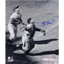 Yogi Berra Signed Looking Up For Baseball B/W Vertical 8X10 Photo