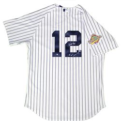 Wade Boggs Signed New York Yankees #12 Home Pinstripe Authentic Jersey W/ 96 World Series Patch And 