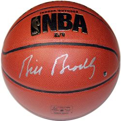 Bill Bradley Signed I/O NBA Brown Basketball