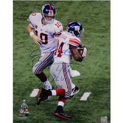 Ahmad Bradshaw Signed Super Bowl XLVI Handoff 16X20 Photo W/ SB XLVI Champs Insc.