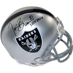 Tim Brown Signed Oakland Raiders Mini Helmet W/ "HOF 2015" Insc.