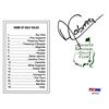 Image 1 : Angel Cabrera Signed Augusta National Masters Scorecard (PSA/DNA)