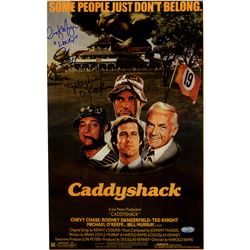 Michael O'keefe/Cindy Morgan/Chevy Chase Triple Signed 10X16 Caddyshack Movie Poster Photo W/" Lacey