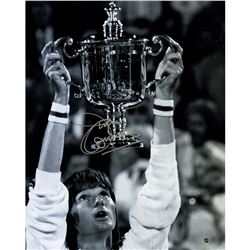 Jimmy Connors Signed Holding Trophy 16X20 Photo