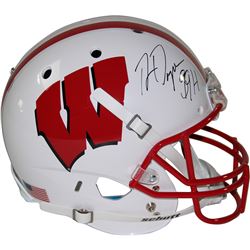 Ron Dayne Signed Wisconsin Badgers Full Size Replica Schutt Helmet / "99 H.T" Insc.