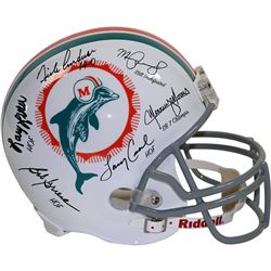 1972 Dolphins 6 Signature Replica Helmet (Signed And Inscribed By Csonka /Griese /Fernandez /Morris 