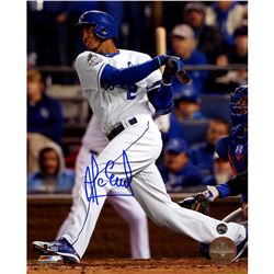 Alcides Escobar Signed 2015 World Series 8X10 Photo