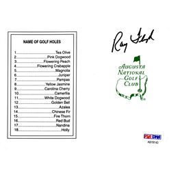 Raymond Floyd Signed Augusta National Masters Scorecard (PSA/DNA)