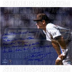 Steve Garvey San Diego Padres Stands Ready 16X20 Story Photo W/ Insc. ( Signed In Blue)