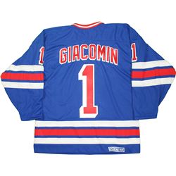 Eddie Giacomin New York Rangers Blue Jersey Uns (Size L)