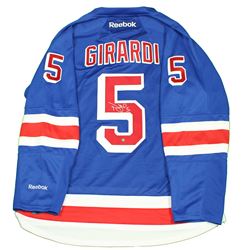Dan Girardi Signed New York Rangers Blue Premier Jersey W/ Alternate Captain "A"