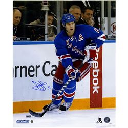 Dan Girardi Signed Skating With Puck 16X20 Photo