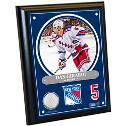 Dan Girardi 8X10 Player Plaque W/ Game Used Uniform