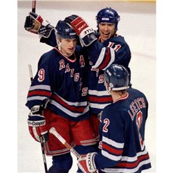 Graves/Messier/Leetch Blue Jerseys Color 16X20 Uns