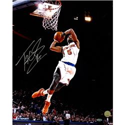 Tim Hardaway Jr Signed Two Handed Dunk Under Lights 16X20 Photo