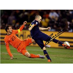 Andres Iniesta Signed "The Goal That Won The World Cup" 12X16 Photo (Icons Auth & Third Party Holo)