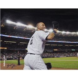 Derek Jeter Coming Out Of Dugout 16X20 Photo Uns (Signed By Photographer Anthony Causi)