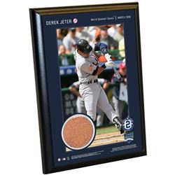 Derek Jeter Moments: WBC 4X6 Dirt Plaque
