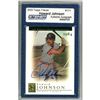 Image 1 : Howard Johnson Signed 2003 Topps Card - Tigers - Holo/Batting Stance/Batting Practice (Slabbed By St