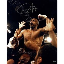 Roy Jones Jr. Signed Celebrating Vs. Louis News 16X20 Vertical Photo
