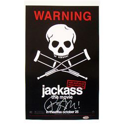 Bam Margera Signed Jackass Poster