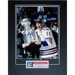 Mark Messier Signed Stanley Cup On Side Elite Matted Moment W/ "94 Cup" Insc.