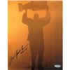 Image 1 : Mark Messier Oilers Retirement Night Entering Through Smoke With Stanley Cup W/ "HOF 07" Insc. 8X10 