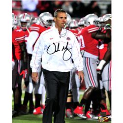 Urban Meyer OSU Signed "Blowing Whistle" 16X20 Photo (Urban Meyer Auth)