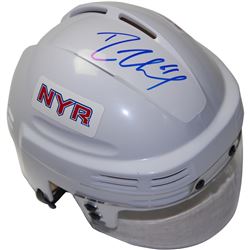 Rick Nash Signed New York Rangers Logo White Mini Helmet
