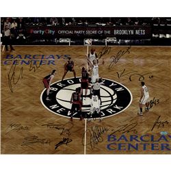 Brooklyn Nets Multi Signed 2012 Home Opener Tip Off Vs. Toronto 16X20 Photo (13 Signatures) (Imperfe