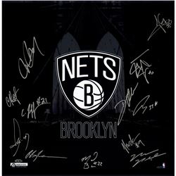 Brooklyn Nets Team Signed 20X20 Photo Brooklyn Bridge ( 12 Sig)