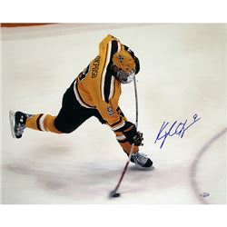 Kyle Okposo University Of Minnesota Bent Stick Slap Shot Horizontal 16X20 Photo