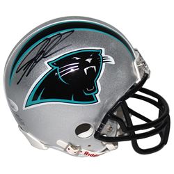 Greg Olson Signed Carolina Panthers Mini Helmet (JSA Auth)