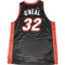 Shaquille O'neal Signed Miami Heat Black Authentic Jersey