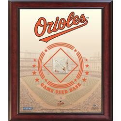 Baltimore Orioles Game Used Base 11X14 Stadium Collage