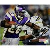 Image 1 : Adrian Peterson Signed Stiff Arm Vs. Chargers Horizontal 8X10 Photo (MM Auth)
