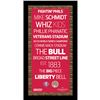 Image 1 : Philadelphia Phillies Subway Sign  9.5X19 Frame W/ Auth Dirt From Citizens Bank