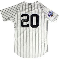 Jorge Posada Signed New York Yankees Authentic Pinstripe Jersey W/ 1999 Patch ( MLB Auth)