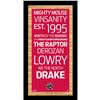 Image 1 : Toronto Raptors Subway Sign Wall Art 9.5X19 Photo