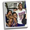 Image 1 : Dennis Rodman Celebrating W/ Isiah Thomas Signed 20X24 Canvas
