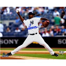 Luis Severino Signed 1St Inning MLB Debut Pitching 8X10 Photo (MLB Auth)