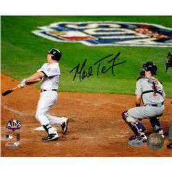 Mark Teixeira 2009 ALDS Walk Off Home Run At Bat Follow Thru Horizontal 8X10 Photo (MLB Auth)