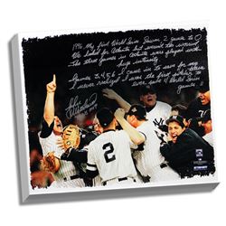John Wetteland Facsimile 1996 World Series Story Stretched  16X20 Story Canvas