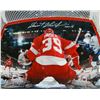 Image 1 : Dominik Hasek Signed Detroit Red Wings Action Net View 16X20 Photo W/HOF'14