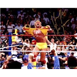 Hulk Hogan Signed WWE Wrestling Hulkamania Action 8X10 Photo
