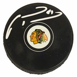 Marian Hossa Signed Chicago Blackhawks Logo Hockey Puck